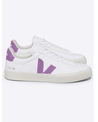 Veja Extra Mulberry Campo Trainer - White