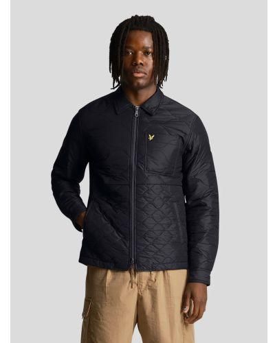 Lyle & Scott Ice Quilted Overshirt - Black