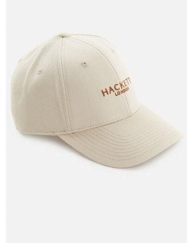 Hackett Canvas Classic Brand Cap - White