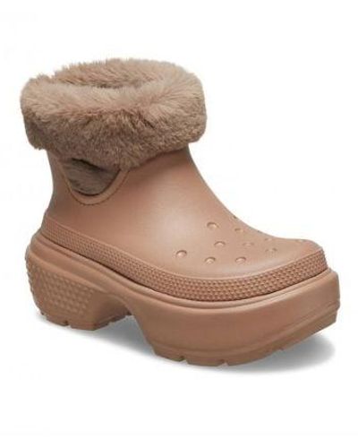 Crocs™ Cork Stomp Lined Boot - Brown