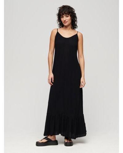 Superdry Maxi Beach Cami Dress - Black