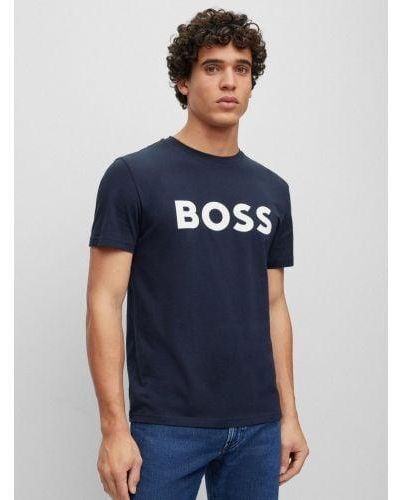 BOSS Dark Thinking 1 T-Shirt - Blue