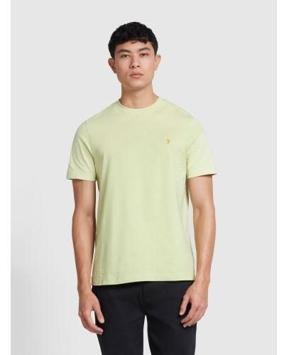 Farah Lime Regular Fit Danny T-Shirt - Green