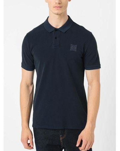 Guess Smart Es Washed Polo Shirt - Blue