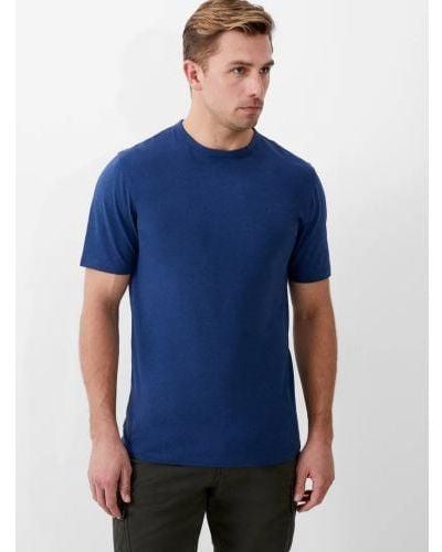 French Connection Melange Stretch T-Shirt - Blue