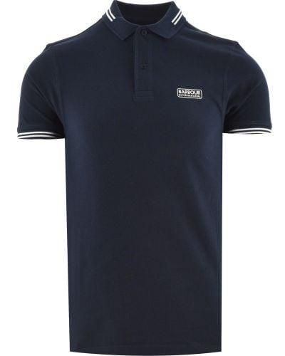 Barbour International Essential Tipped Polo Shirt - Blue