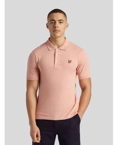 Lyle & Scott Palm Plain Polo Shirt - Pink