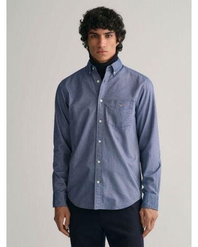 GANT Persian Regular Fit Oxford Shirt - Blue