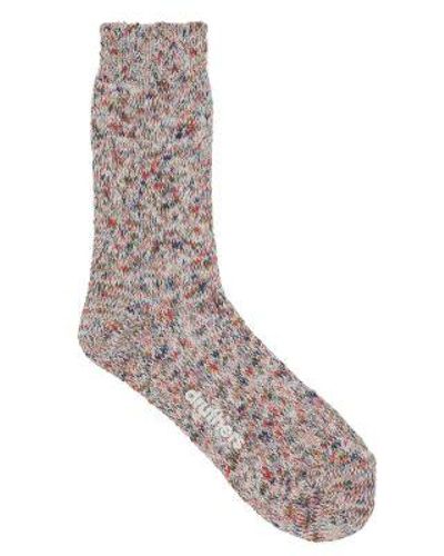 Druthers Americana Dye Yarn Socks - Grey