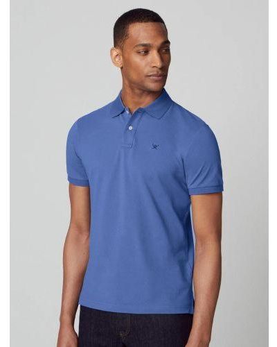Hackett Marina Slim Fit Logo Polo Shirt - Blue