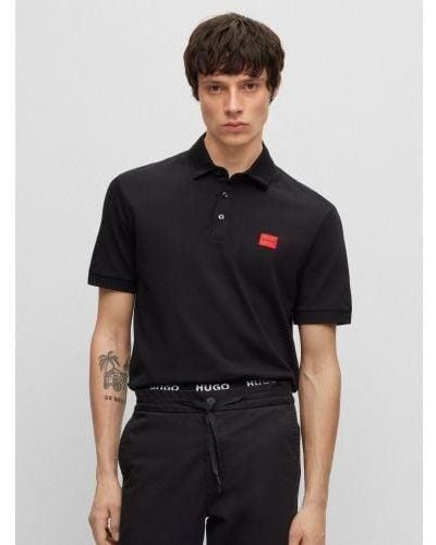 HUGO Dereso232 Polo Shirt - Black