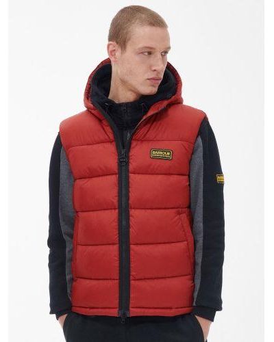 Barbour Iron Ore Bobber Gilet - Red