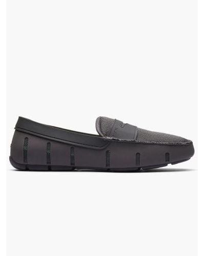 Swims Charcoal Penny Loafer - Black