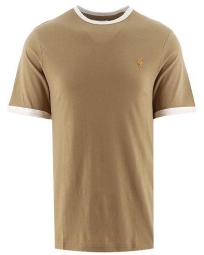Farah Groves Ringer T-Shirt - Natural