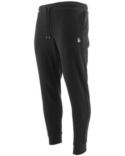 Original Penguin True Sticker Pete Fleece Jogging Pant - Black