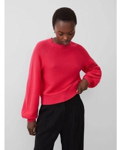 French Connection Raspberry Sorbet Lily Mozart Jumper - Red