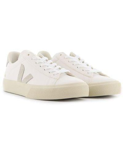 Veja Extra Natural Suede Campo Trainer - White