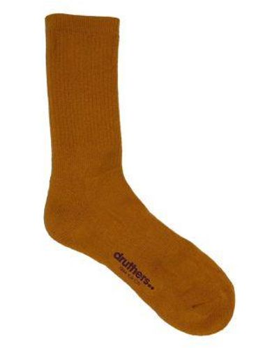 Druthers Camel Everyday Organic Cotton Socks - Brown