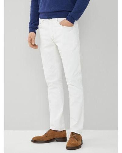 Hackett Ecru Slim Fit Denim Jean - White