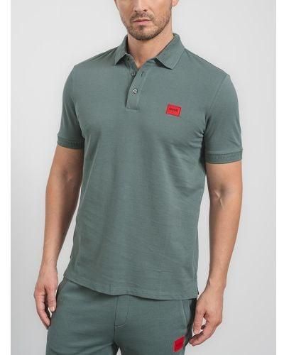 HUGO Dark Dereso232 Polo Shirt - Green