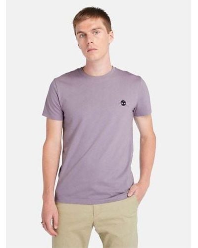 Timberland Ash Dunstan River Logo T-Shirt - Purple