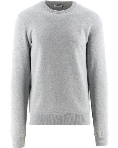 Farah Tim Crew Sweatshirt - Grey