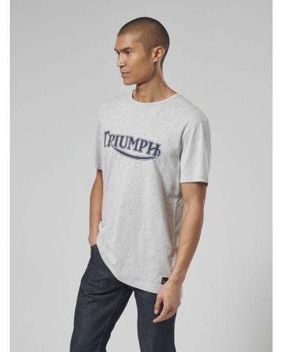 Triumph Marl Fork Seal T-Shirt - Grey