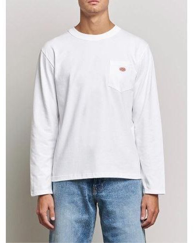 Armor Lux Long Sleeve Pocketed T-Shirt - White