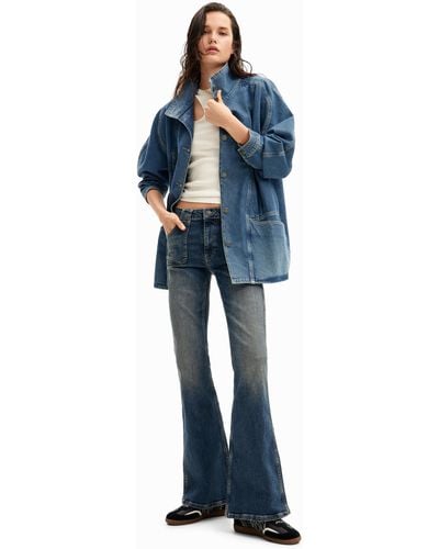 Desigual Flared Jeans - Blue