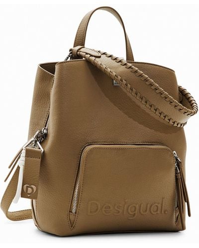 Desigual S Multi-position Backpack - Brown