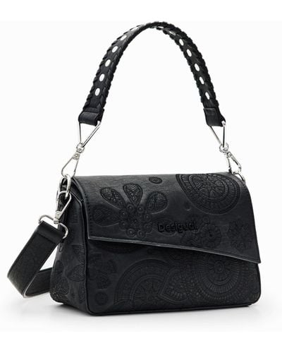 Desigual S Embroidered Studs Bag - Black