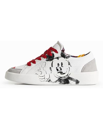 Desigual Mickey Mouse Trainers - White