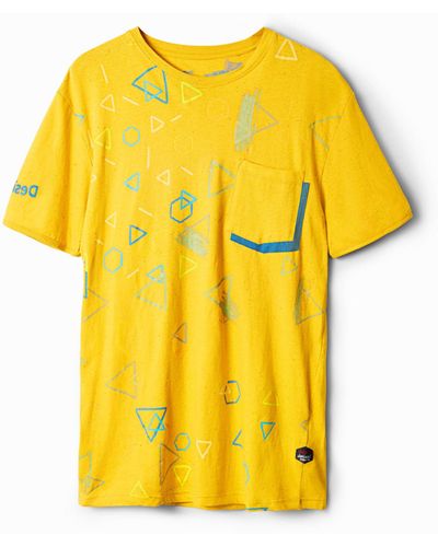 Desigual T-shirt - Yellow