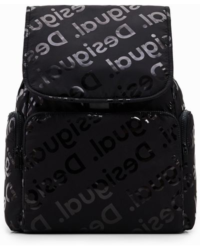 Desigual Large Logo Backpack - Black