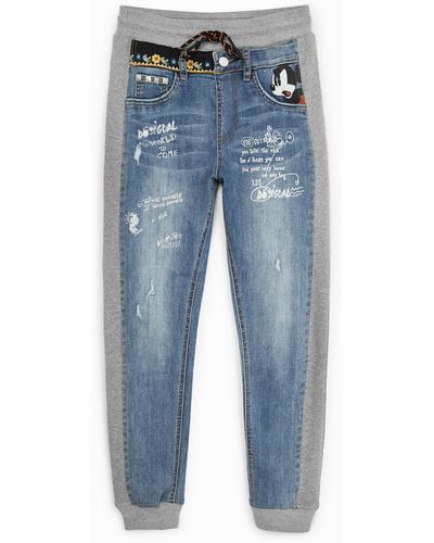 Desigual Disney's Mickey Mouse jogger Jeans - Blue