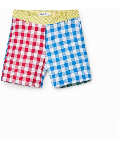 Desigual Johnson Hartig Check Shorts - Multicolor