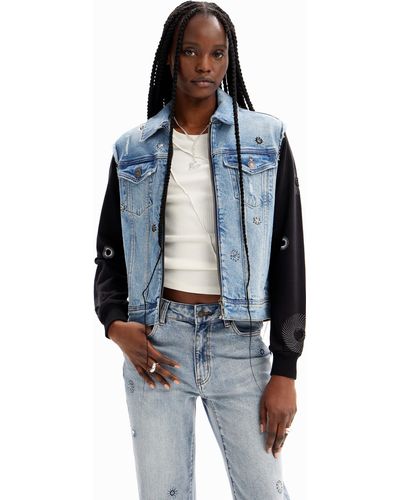 Desigual Landscape Denim Jacket Los Angeles