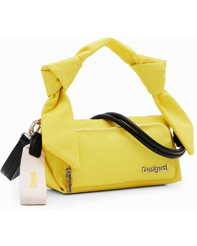 Desigual S Plain Knots Crossbody Bag - Yellow