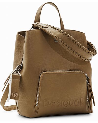 Desigual S Multi-position Backpack - Brown