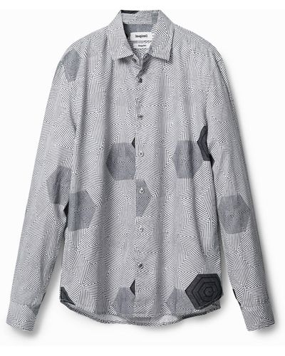 Desigual Hexagon Shirt - Grey