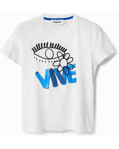 Desigual Vive T-shirt - Blue