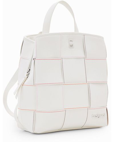 Desigual S Woven Backpack - White