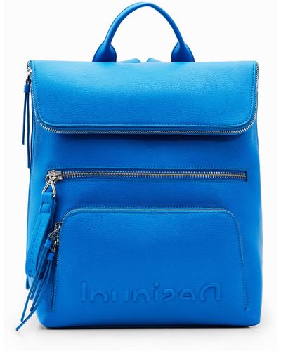 Desigual Urban Flap Backpack - Blue