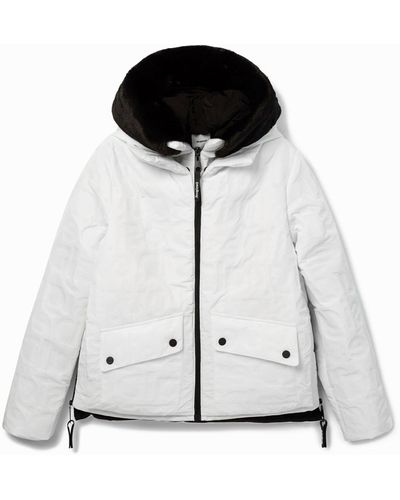 Desigual Short Hooded Padded Jacket - Black