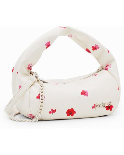 Desigual S Padded Floral Bag - White