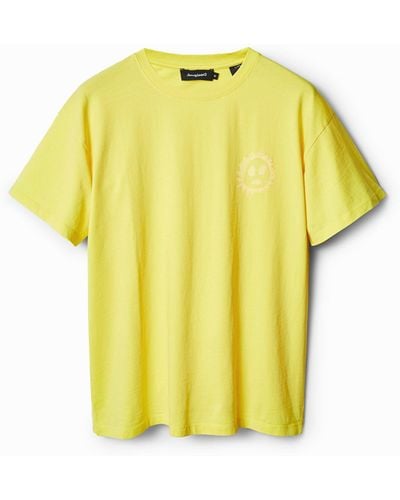 Desigual Short-sleeve Sun T-shirt - Yellow