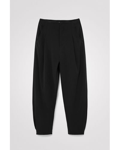Desigual Pleated Slouchy Trousers - Black