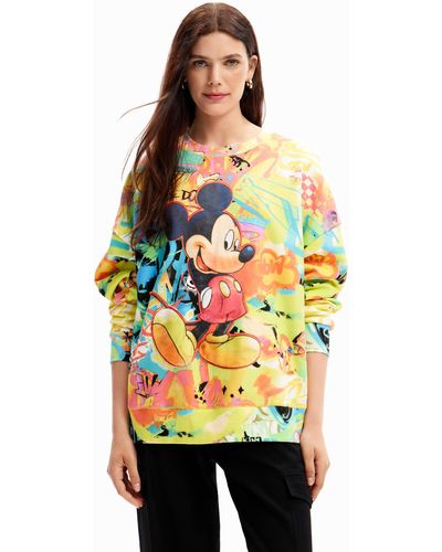Desigual Oversize Mickey Mouse Sweatshirt - Multicolor