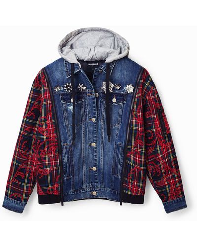 Desigual Hybrid Denim Jacket - Blue