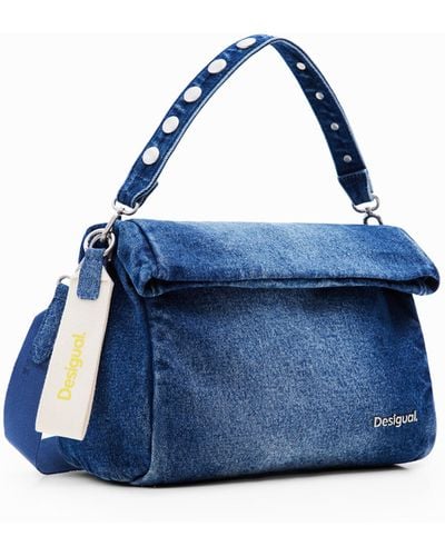 Desigual Women's PU Across Body Bag, Blue, U: Amazon.co.uk: Fashion